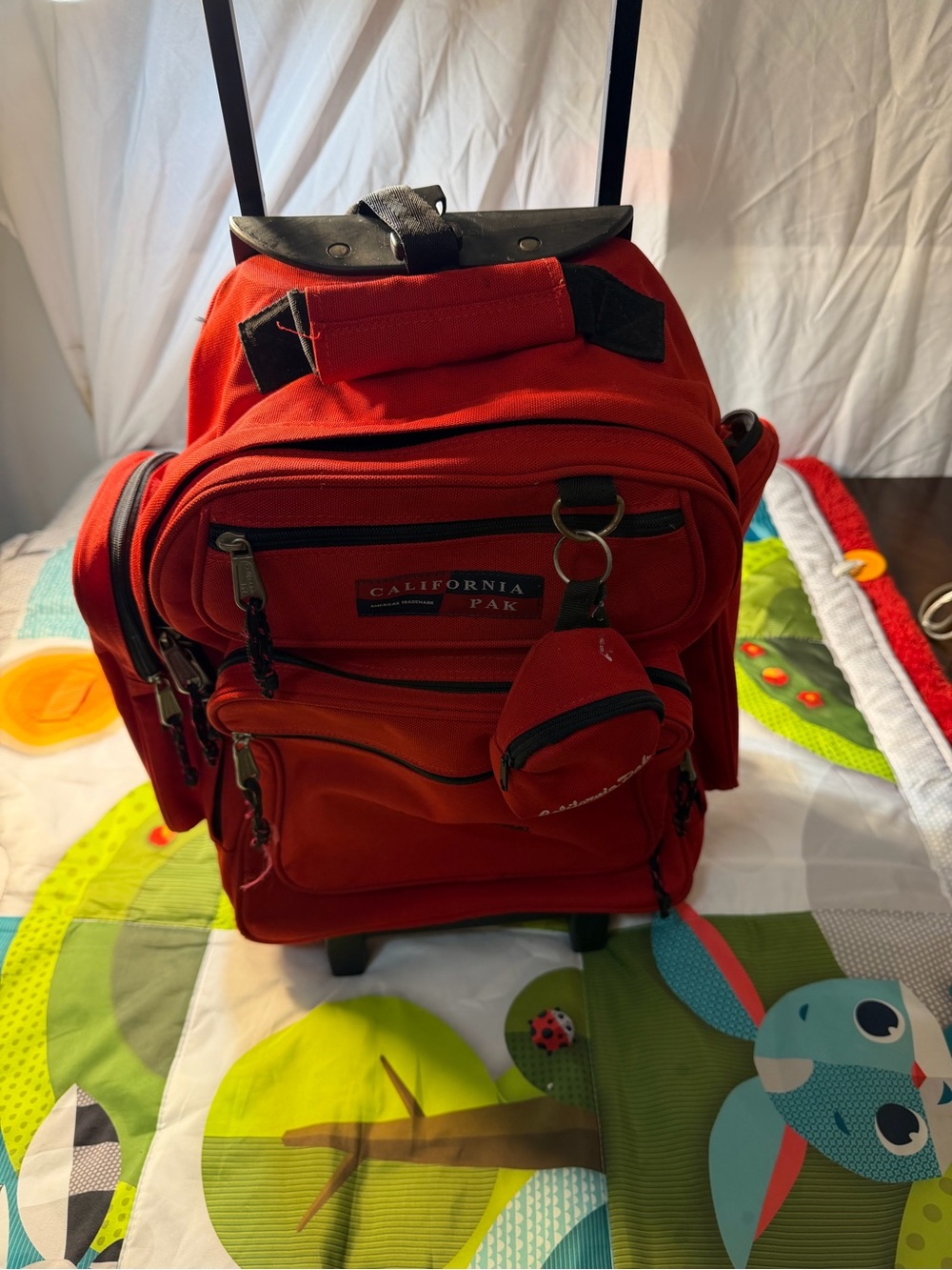 Red Rolling Men's Backpack